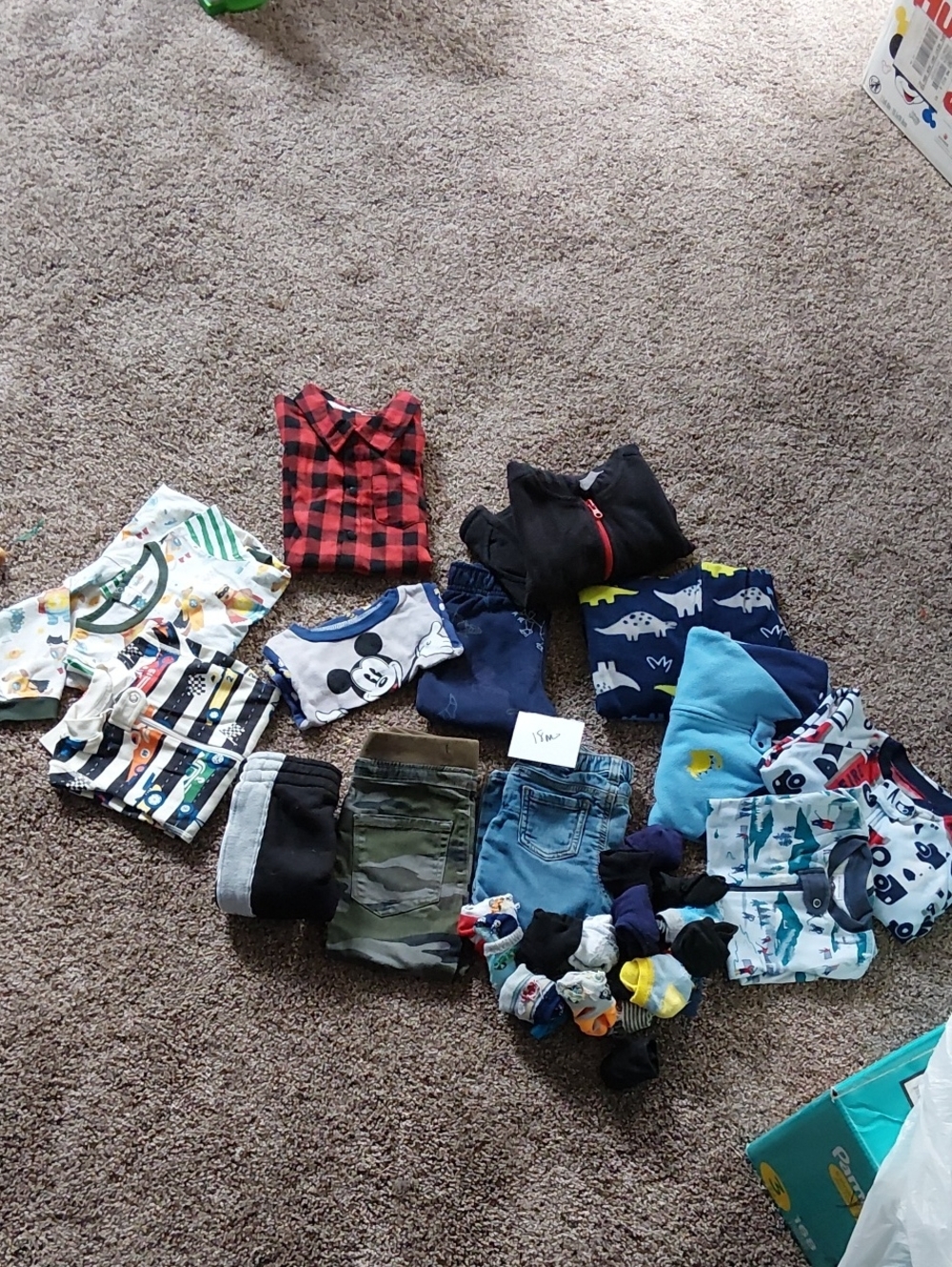 Boys clothes size 18month
